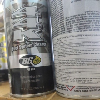 Dung Dịch Làm Sạch Kim Phun Buồng Đốt BG 44K Fuel System & Combustion Chamber Cleaner