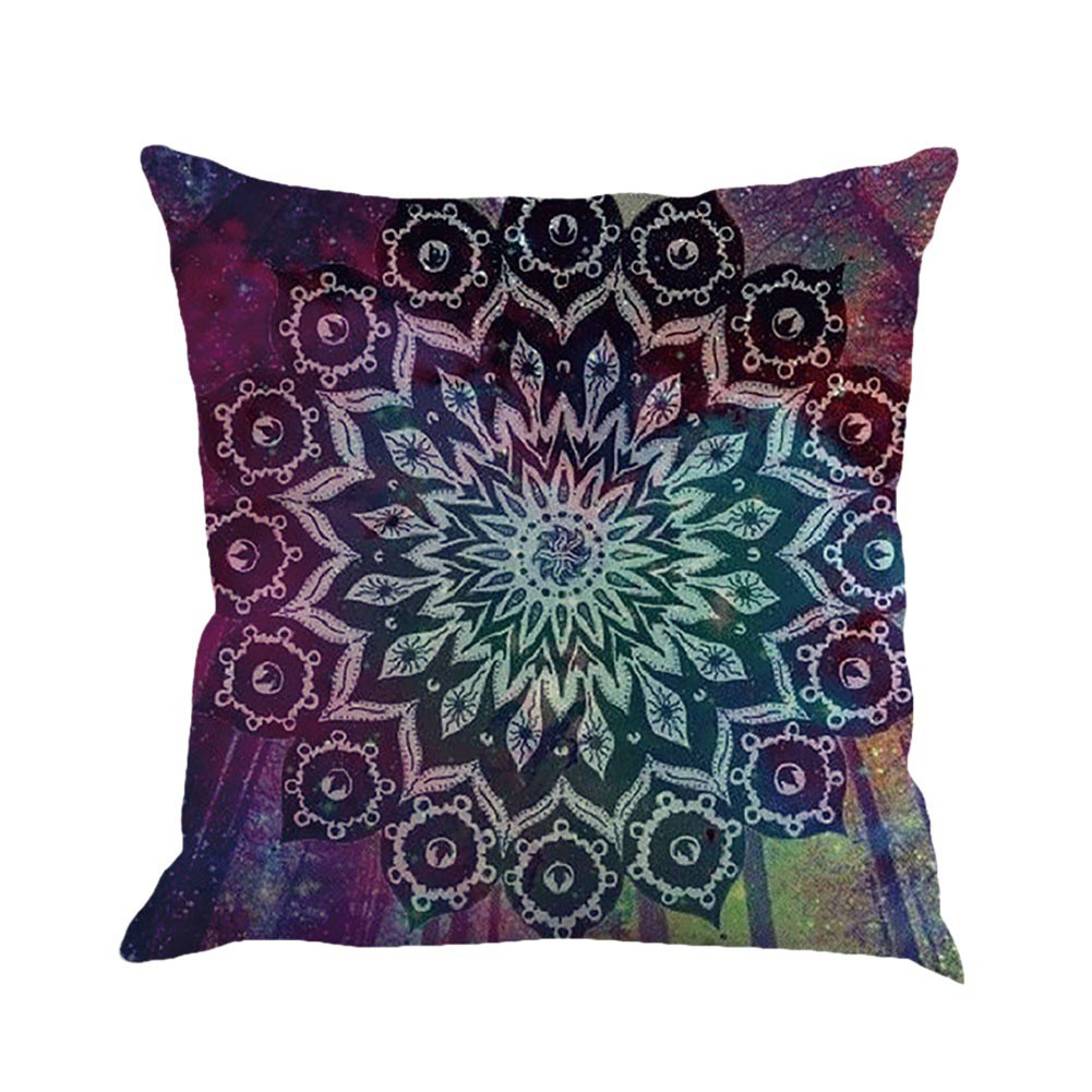 Áo Gối Được Làm Từ Cotton Và Vải Lanh Với Họa Tiết Theo Phong Cách Bohemian 45X45Cm