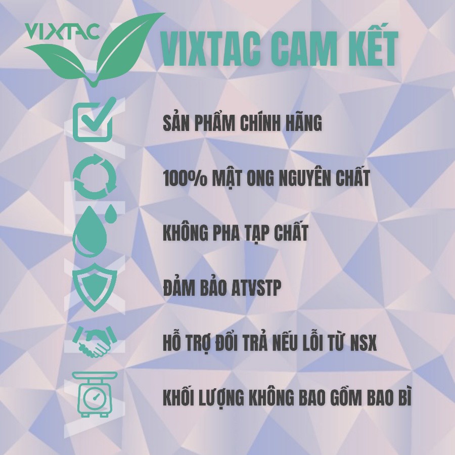 Mật ong sạch nguyên chất hoa cà phê VIXTAC ORGANIC 100ml