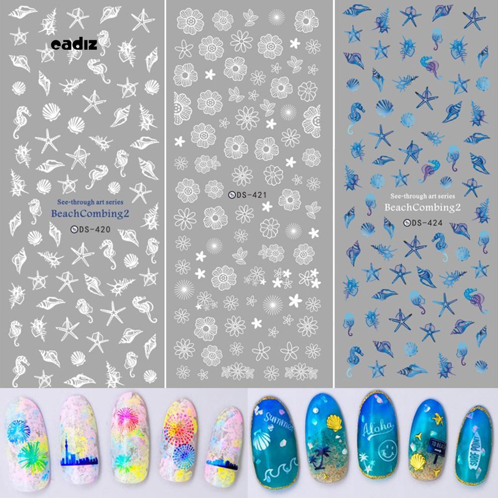 Decal trang trí móng chuyển nước nhiều kiểu thời trang