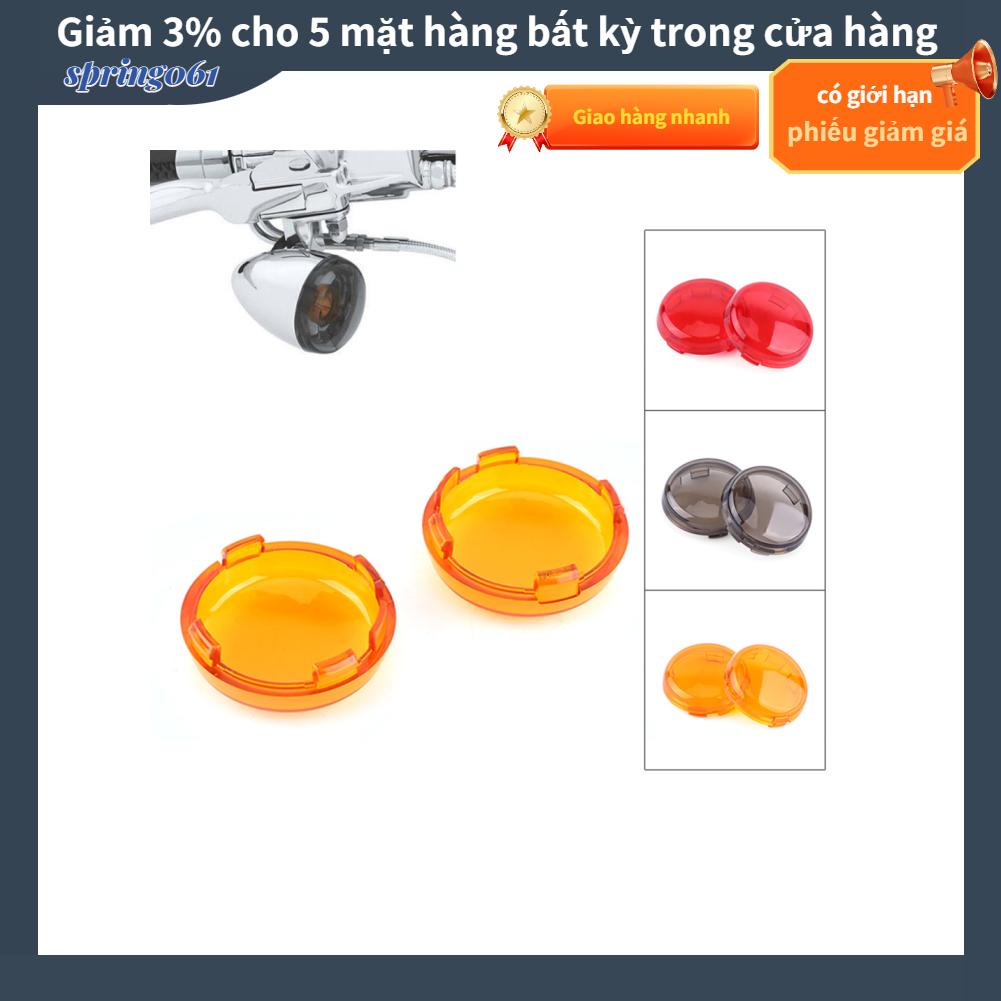 Spring061 2 pcs Motorcycle Turn Signal Light Lens Cover For Dyna Softail Sportster 1986-15