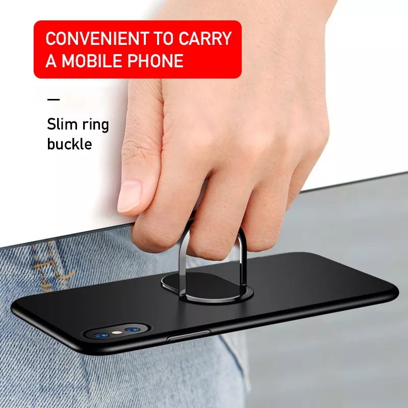 Nhẫn Đỡ Điện Thoại Bằng Kim Loại Có Nam Châm Xoay 360 Độ Siêu Mỏng Sang Trọng