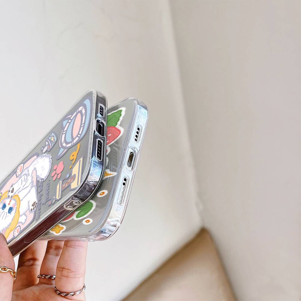 Ốp Điện Thoại Tpu Mềm Chống Sốc In Hình Mèo Cho iPhone 11 12 13 pro max XS X XR XSMax 7 8 6 6s plus SE 2020