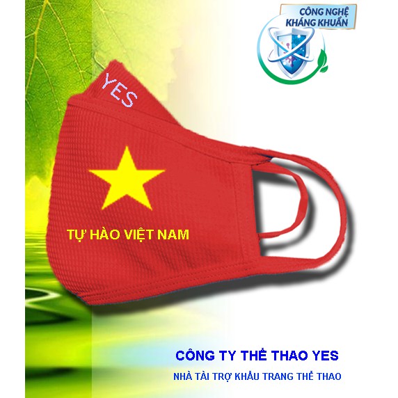 Combo 5+1 khẩu trang TỰ HÀO VIỆT NAM, vải kháng khuẩn, hàng công ty cao cấp - Tiêu chuẩn NHẬT BẢN