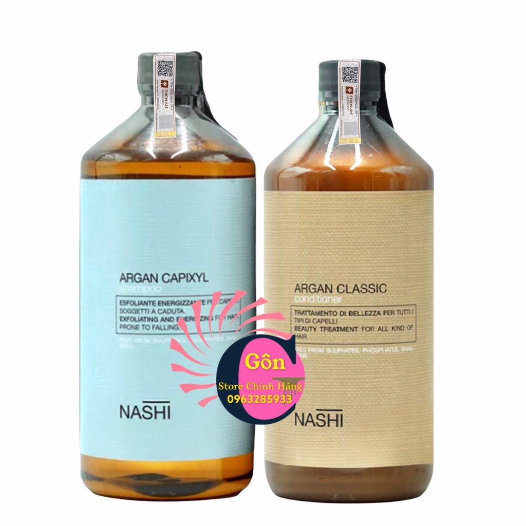 Dầu Gội Xả Chống Rụng Tóc Nashi Argan Capixyl 1000ml - Nashi Chính Hãng