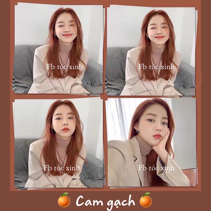 [KHÔNG TẨY] Thuốc nhuộm tóc Hàn quốc màu Cam gạch 🍊