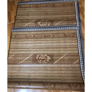 Chiếu trúc vân gỗ nằm 2 mặt gập đôi 1.8m*2m