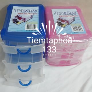 Tủ nhựa mini 3 ngăn đựng vật dụng