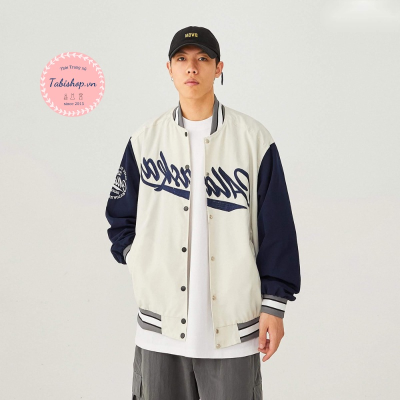 Áo bomber phối tay ALASKA  áo khoác dù 2 lớp form rộng unisex nam nữ  mặc được cực hot Tabishop
