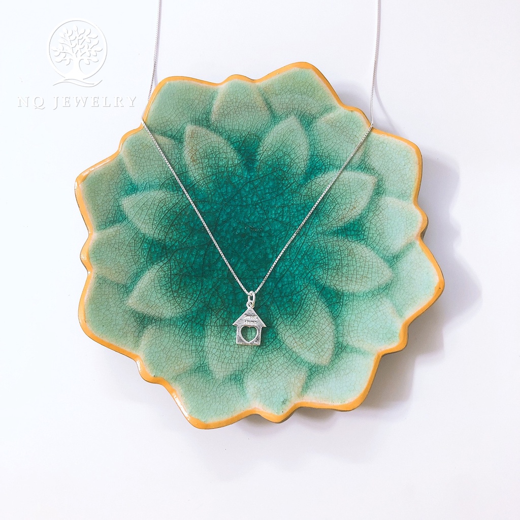 Dây chuyền bạc mặt ngôi nhà - NQ Jewelry