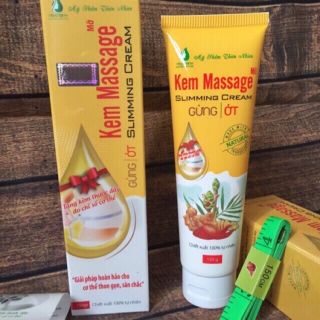 Kem tan mỡ gừng ớt Ngân Bình 150g tặng thước dây