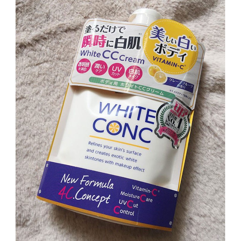 [ CHÍNH HÃNG ] Sữa Dưỡng Thể Trắng Da WHITE CONC BODY CC CREAM WITH VITAMIN-C 200ml | BigBuy360 - bigbuy360.vn