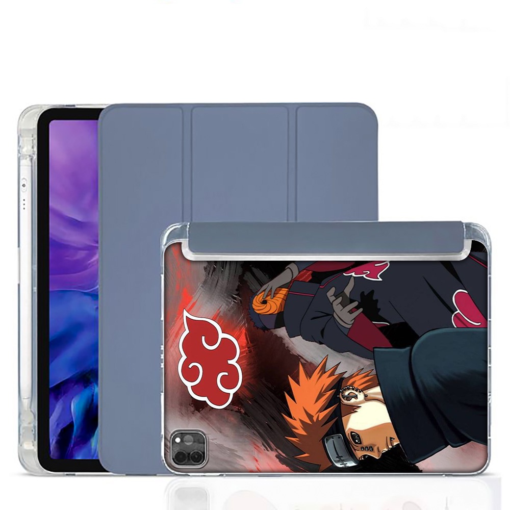 Ốp Máy Tính Bảng Silicon Mềm Hình Anime Naruto Sasuke Oải Hương Tím 39J Cho iPad 7 8 9 Pro Mini4 Mini5 Air2 Air3 Air4 2022