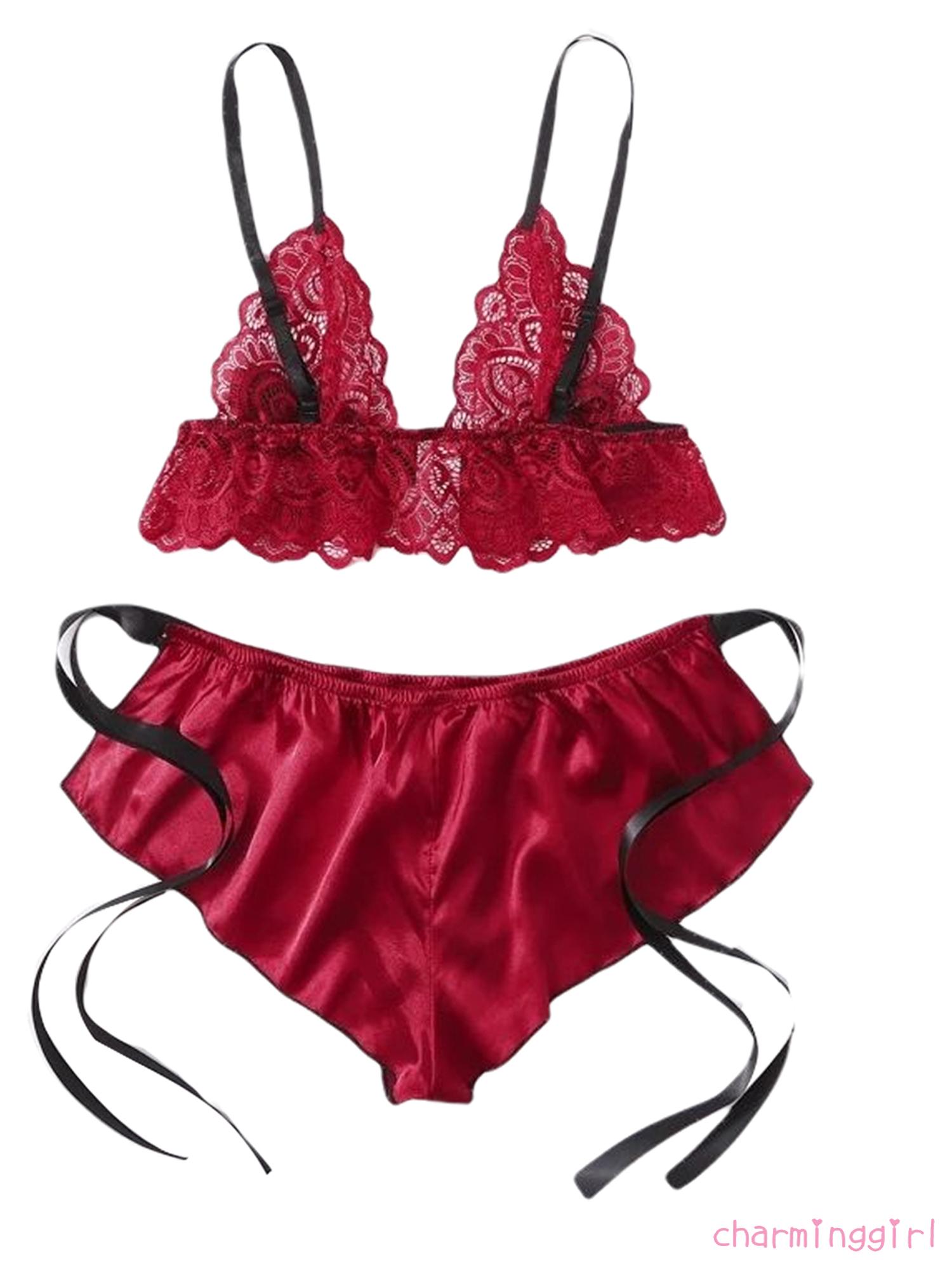 Set Đồ Ngủ 2 Mảnh Phối Ren Thời Trang Quyến Rũ Cho Nữ | BigBuy360 - bigbuy360.vn
