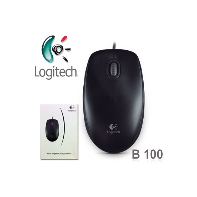 Chuột Logitech B100 - Chuột Máy Tính Có Dây Chính Hãng