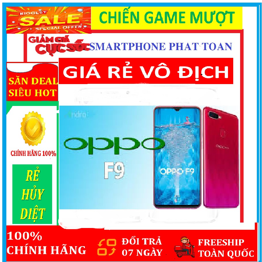 OPPO F9 PRO 2sim ram 4G bộ nhớ 64G CHÍNH HÃNG - Chơi PUBG/Free Fire ngon