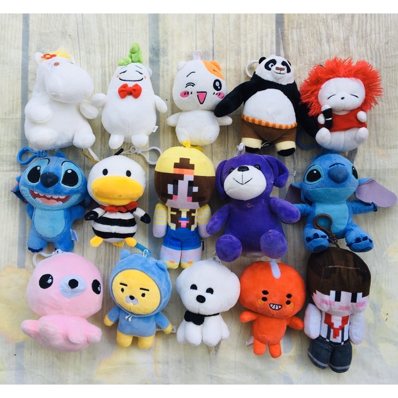 MK11]Gấu bông móc khoá tuyển mới xịn pooh,mèo, bò, olat