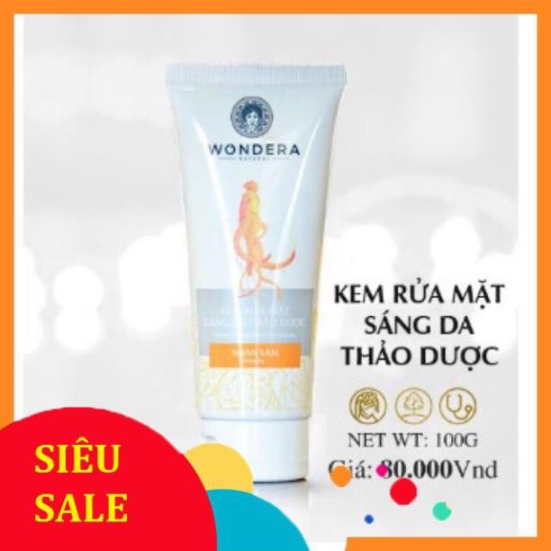 Kem rửa mặt nhân sâm Wondera 100g (SP CHÍNH HÃNG)