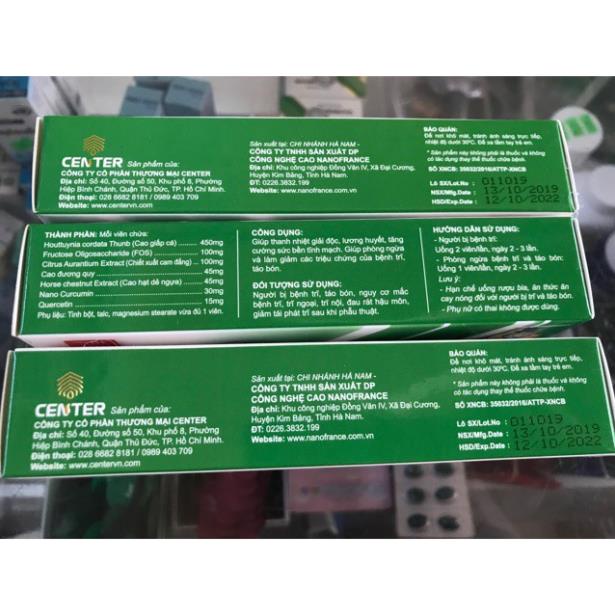 Trĩ Center – Hỗ trợ điều trị trĩ nội, trĩ ngoại, sa búi trĩ, đau rát hậu môn (Hộp 30 viên)