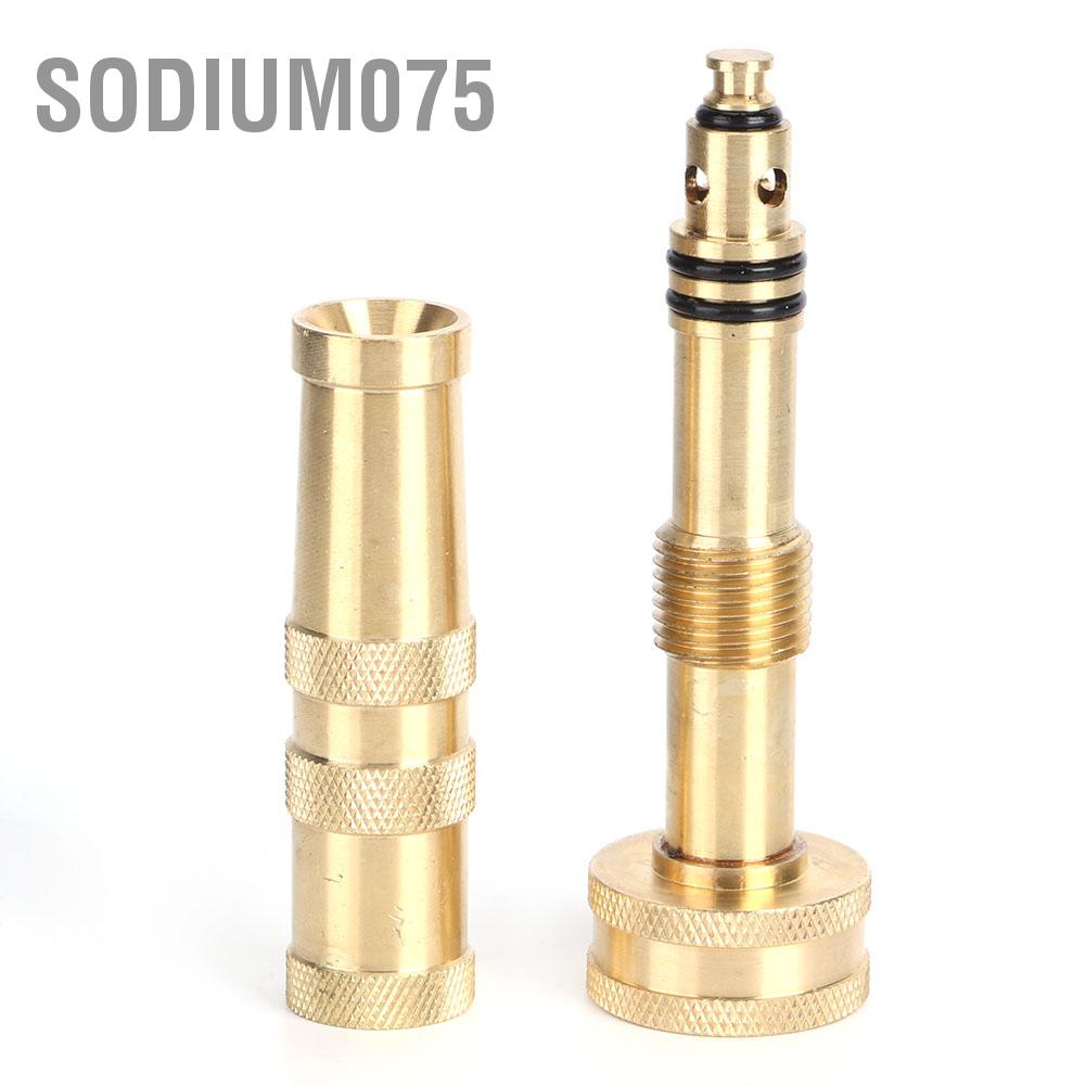 Sodium075 Brass Adjustable Hose Nozzle Water Nozzles for Garden Sprayer Accessories