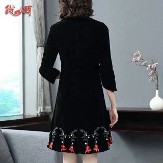 (ORDER) Đầm nhung sang chảnh 029