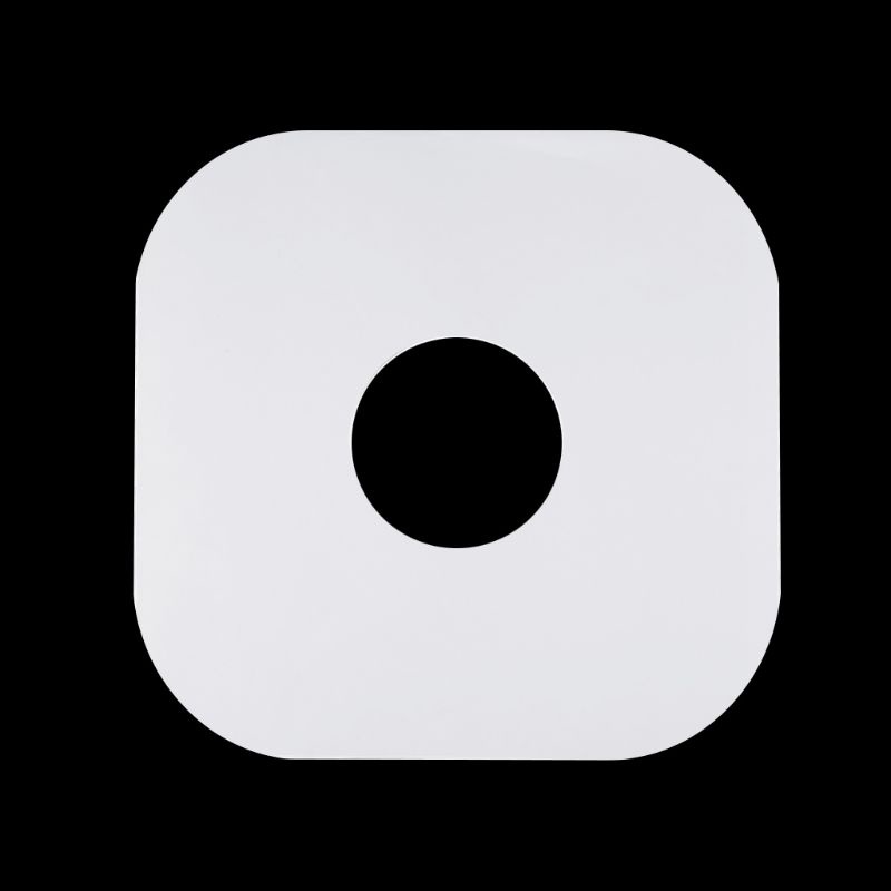 Set 10 túi giấy kraft trắng đựng đĩa than chống tĩnh điện 12 inch có lỗ tròn và góc bên trong