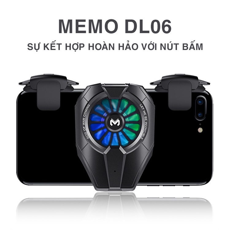Memo DL06 | Quạt tản nhiệt sò lạnh Led RGB chuyên dành cho điện thoại khủng