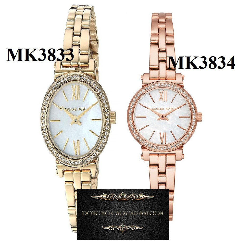 Đồng hồ nữ michael kors petite mini mk3834,3833 size 26mm nhỏ nhắn