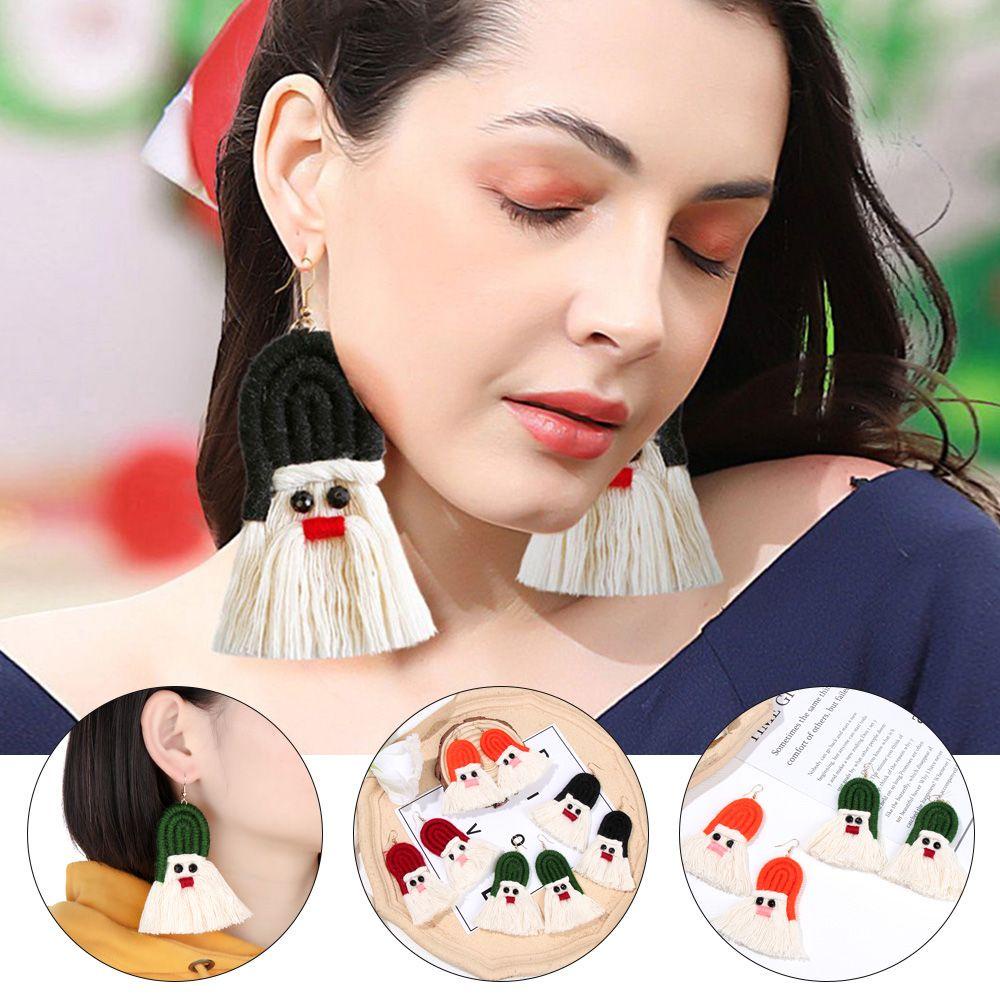 Bông Tai Họa Tiết Hoạt Hình Màu Kẹo Đơn Giản