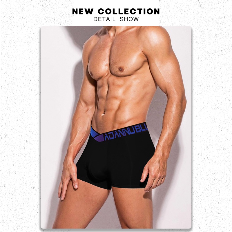 Quần Lót Boxer Vải Cotton Co Giãn Thoải Mái Gợi Cảm Cho Nam
