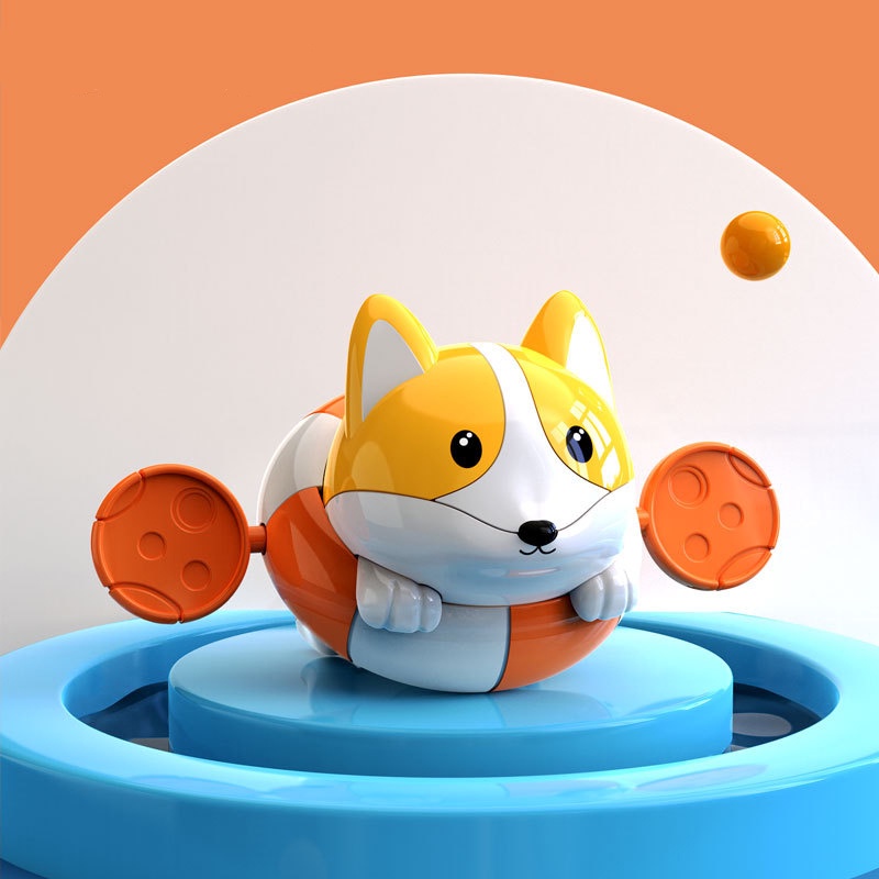 Đồ Chơi Chó Corgi Kéo Dây Cót Bơi Trên Mặt Nước-,Đồ chơi Nhà Tắm, Hồ Bơi