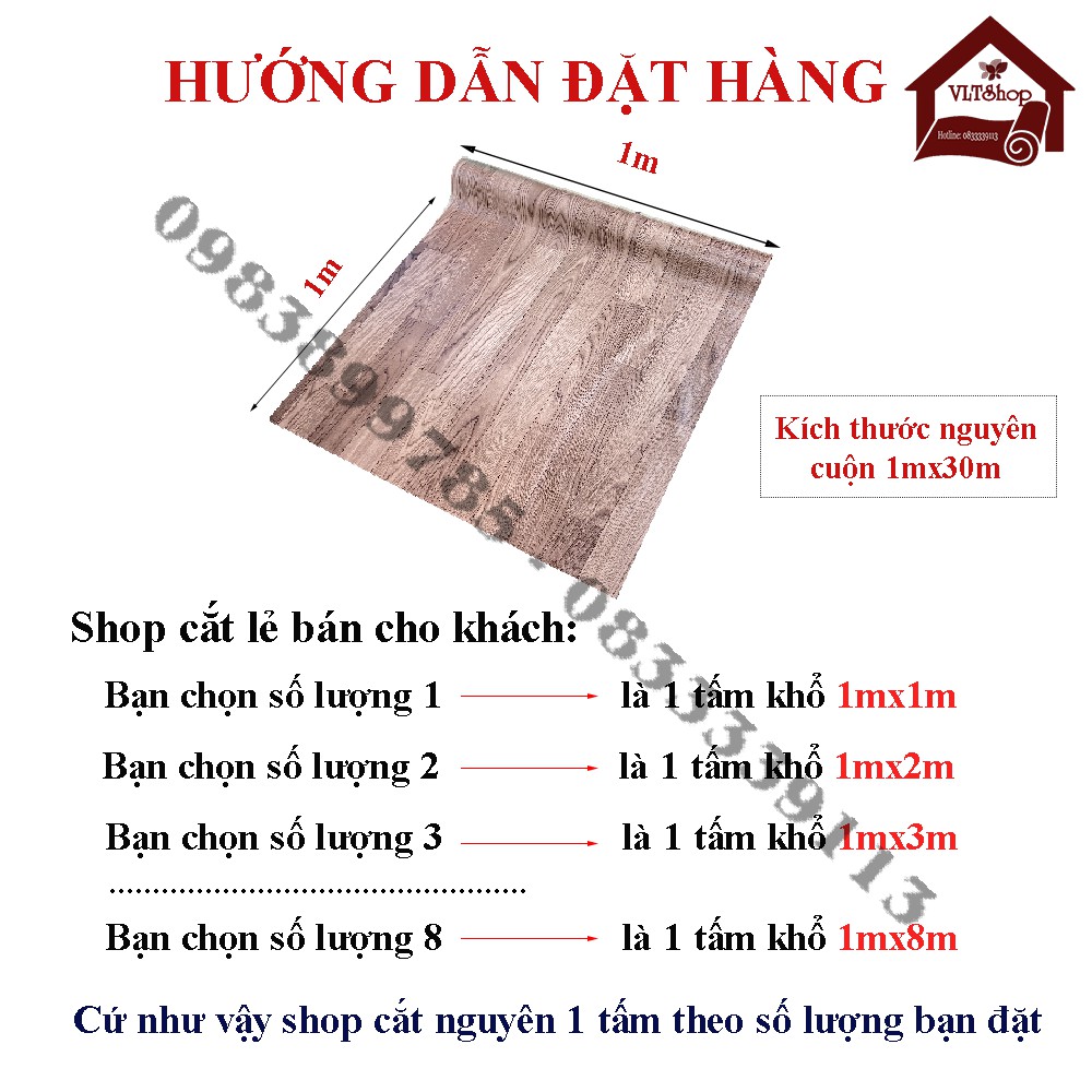 [1mx1m THẢM NHỰA SIMILI VÂN GỔ NHÁM KHỔ 1m