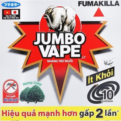 nhang muỗi Jumbo Vape hương hoa (hộp 10 khoanh)