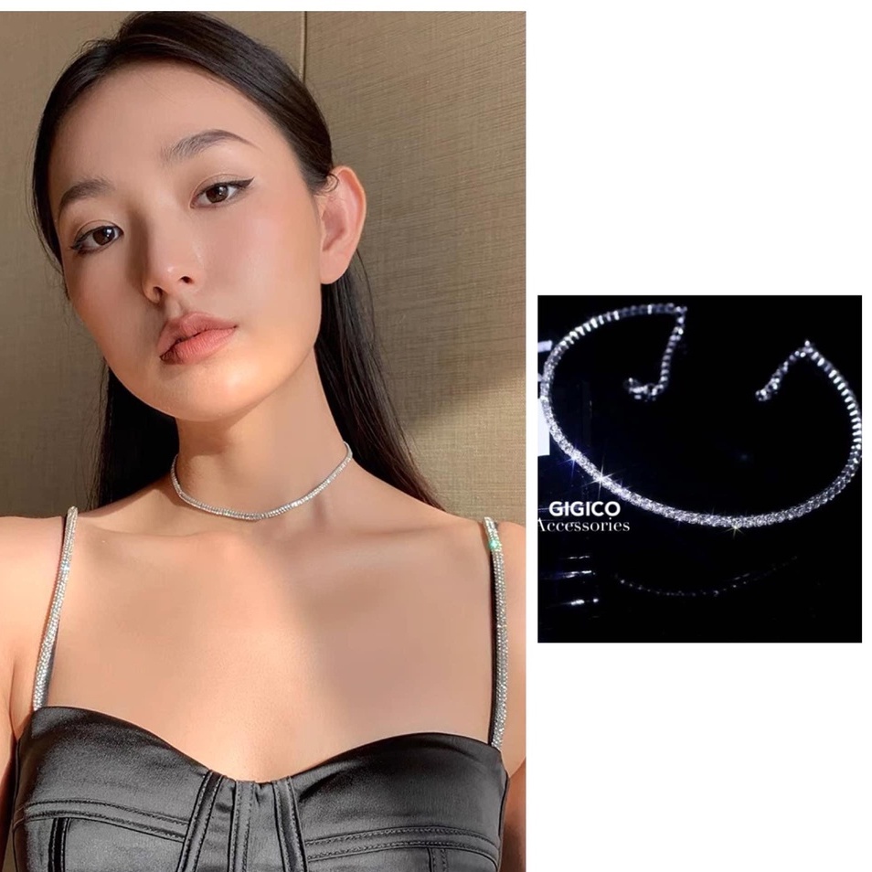 Chocker vòng cổ đính đá thời trang