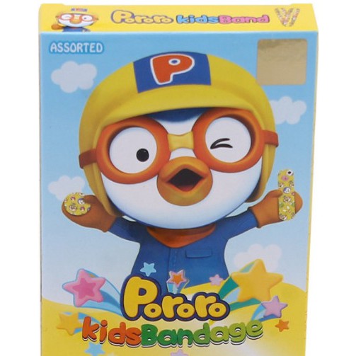 Băng keo cá nhân cho em bé  Pororo Kids Bandage (20 miếng/hộp)