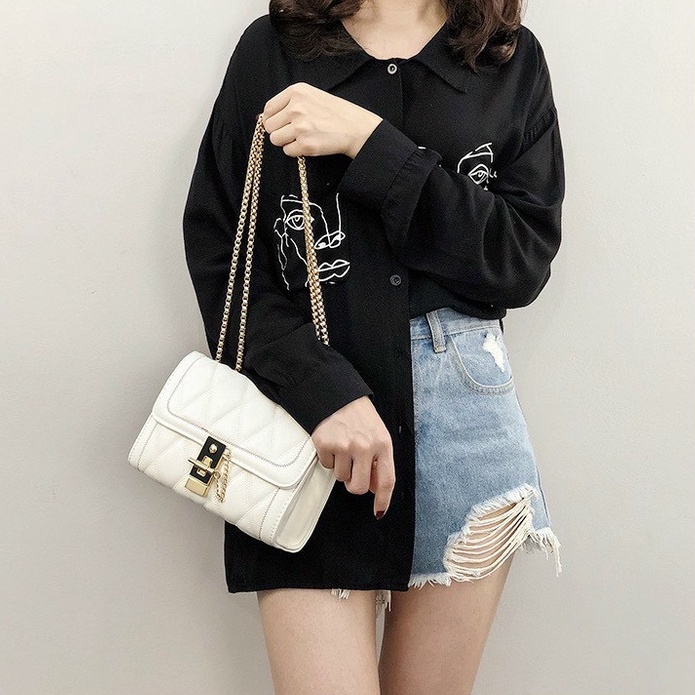 Túi xách đeo chéo nữ thời trang giá rẻ đẹp đi chơi phong cách hàn quốc dễ thương cute DC230