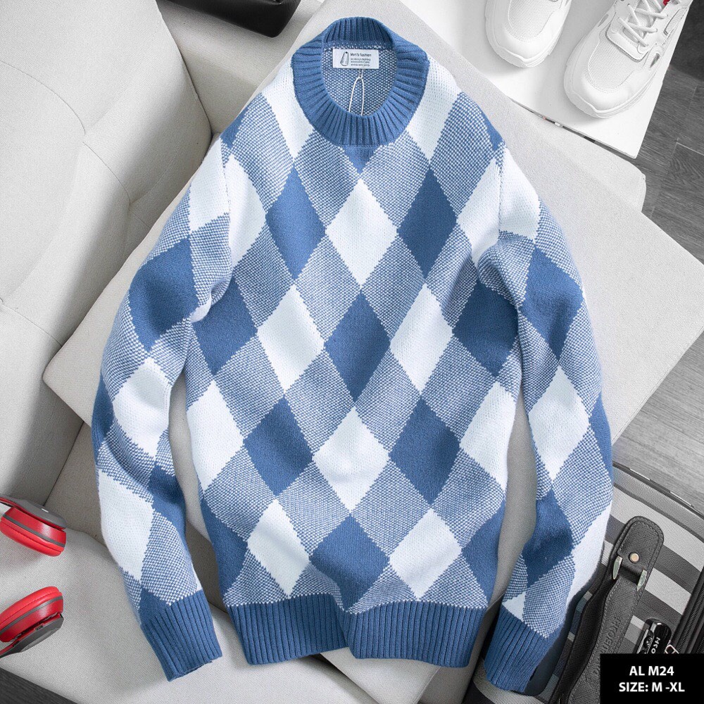 Áo Len NAm Cổ Tròn THu Đông MẪu Mới Chất Liệu Cotton Nhẹ Mỏng Ấm