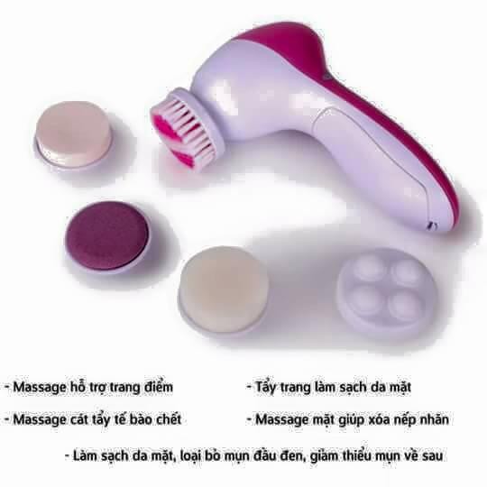 (Gía gốc) Máy Rửa Mặt, Massage Mặt 5 In 1 Beauty Care Massager cam kết hàng loại 1