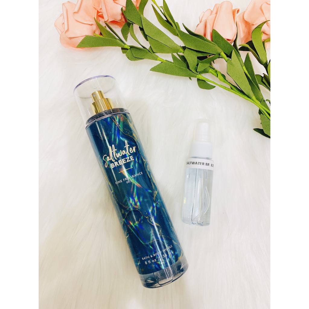 Xịt Thơm Body Mist Bath And Body Works Saltwater Breeze Mist 33ml Nước Hoa Xịt Thơm Toàn Thân Và Quần Áo