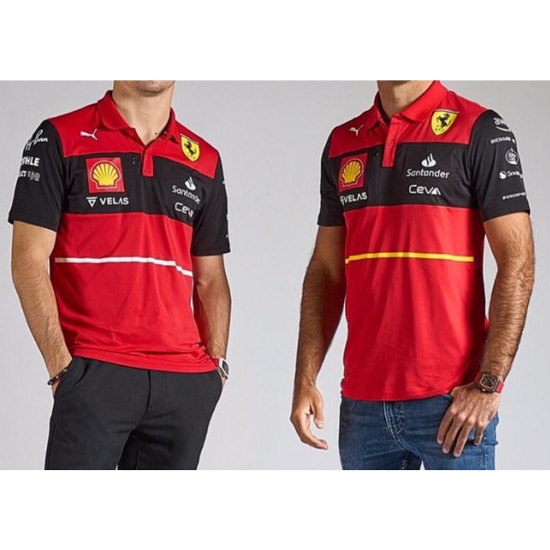 FERRARI Áo Thun POLO Ngắn Tay Mau Khô Thời Trang Thể Thao Nam 2022