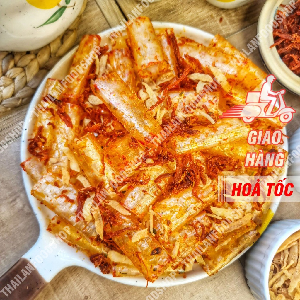 Bánh Tráng Tỏi Mix Khô Bò