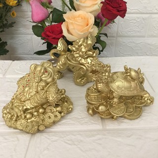 Combo tỳ hưu - long quy - cóc ngậm tiền mang tài lộc