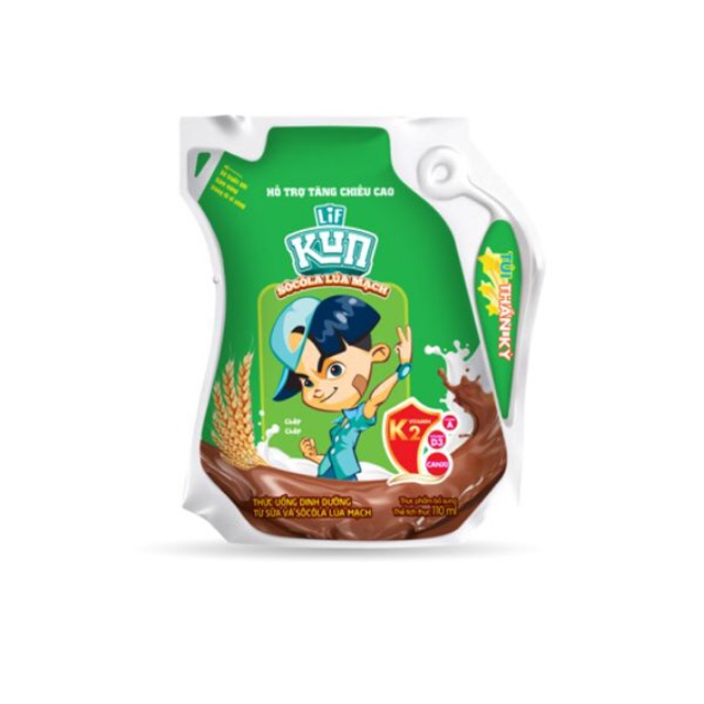 Thùng 24 túi sữa Kun 110ml