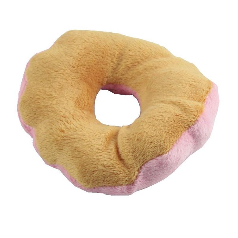 Đồ Chơi Hình Bánh Donut Phát Ra Âm Thanh Dùng Cho Thú Cưng