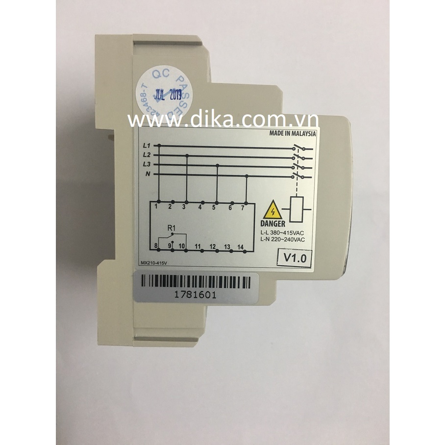Rơle bảo vệ điện áp Mikro MX210