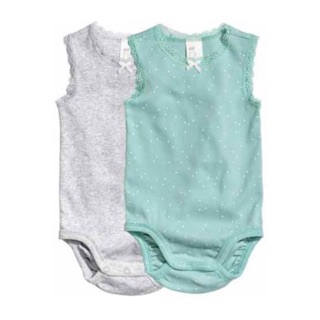 [SALE] Set 2 Body HM xuất dư bé gái 4-36m