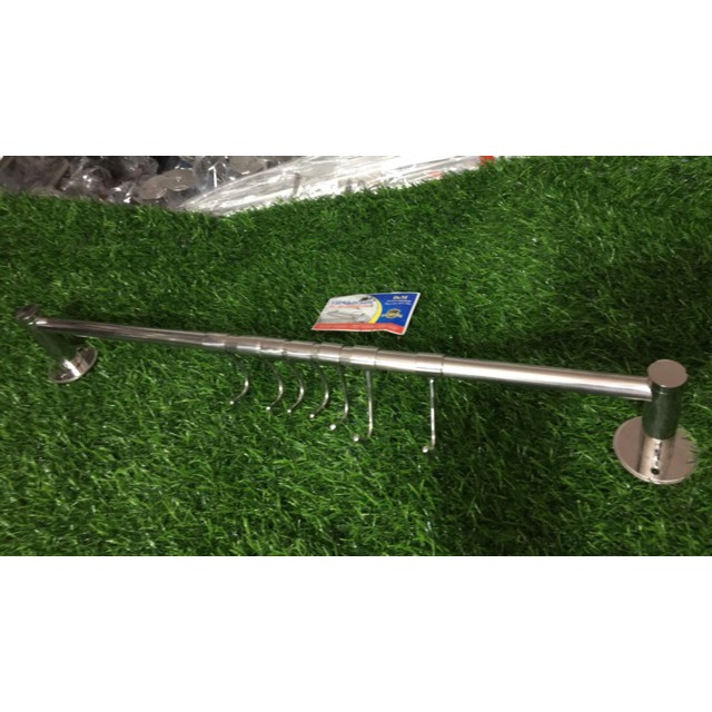 Giá treo xoong nồi trên tường inox 304, treo rổ rá, treo đồ móc treo di ...