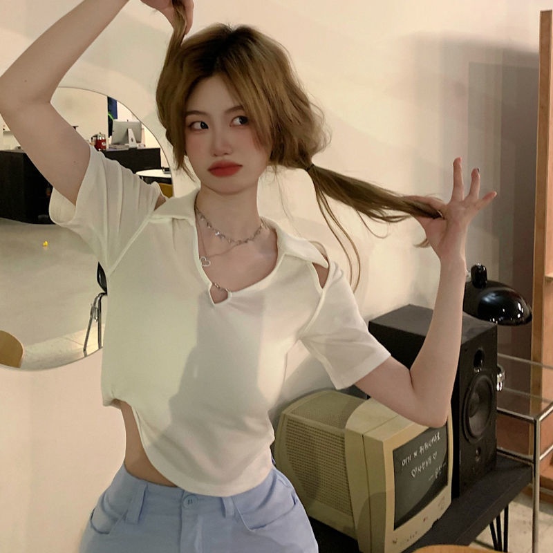 Áo thun COZOKC tay ngắn dáng ôm thời trang