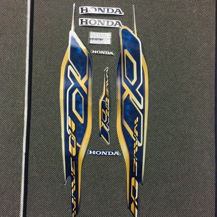 TEM DÁN TRANG TRÍ XE WAVE ANPHA ĐỜI 2020 3 LỚP CAO CẤP NHƯ TEM ZIN