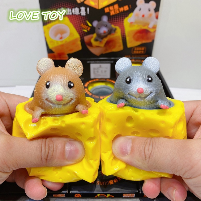 Đồ chơi mềm cầm tay đa năng hình chú chuột dễ thương giúp giảm căng thẳng